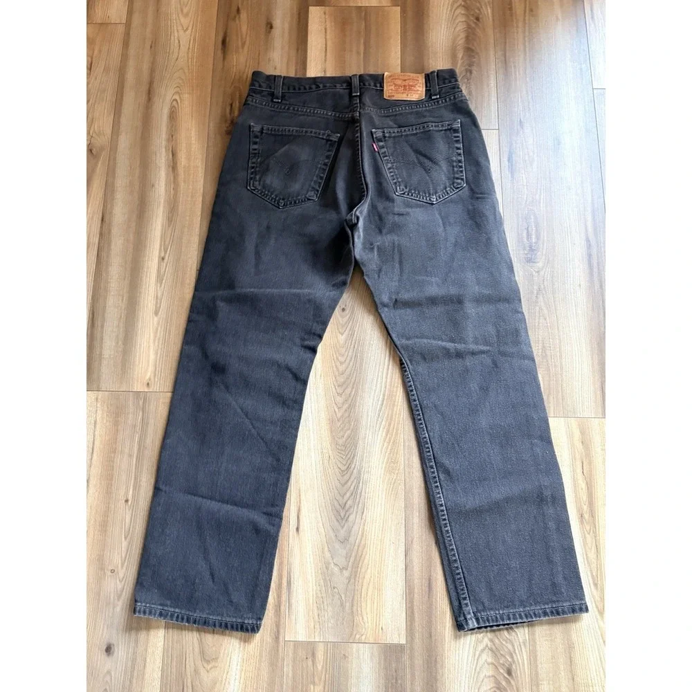 Vintage Levi's 505 Jeans Men's 34x30 Black‎ Straight Leg Y2K Regular Fit 2001